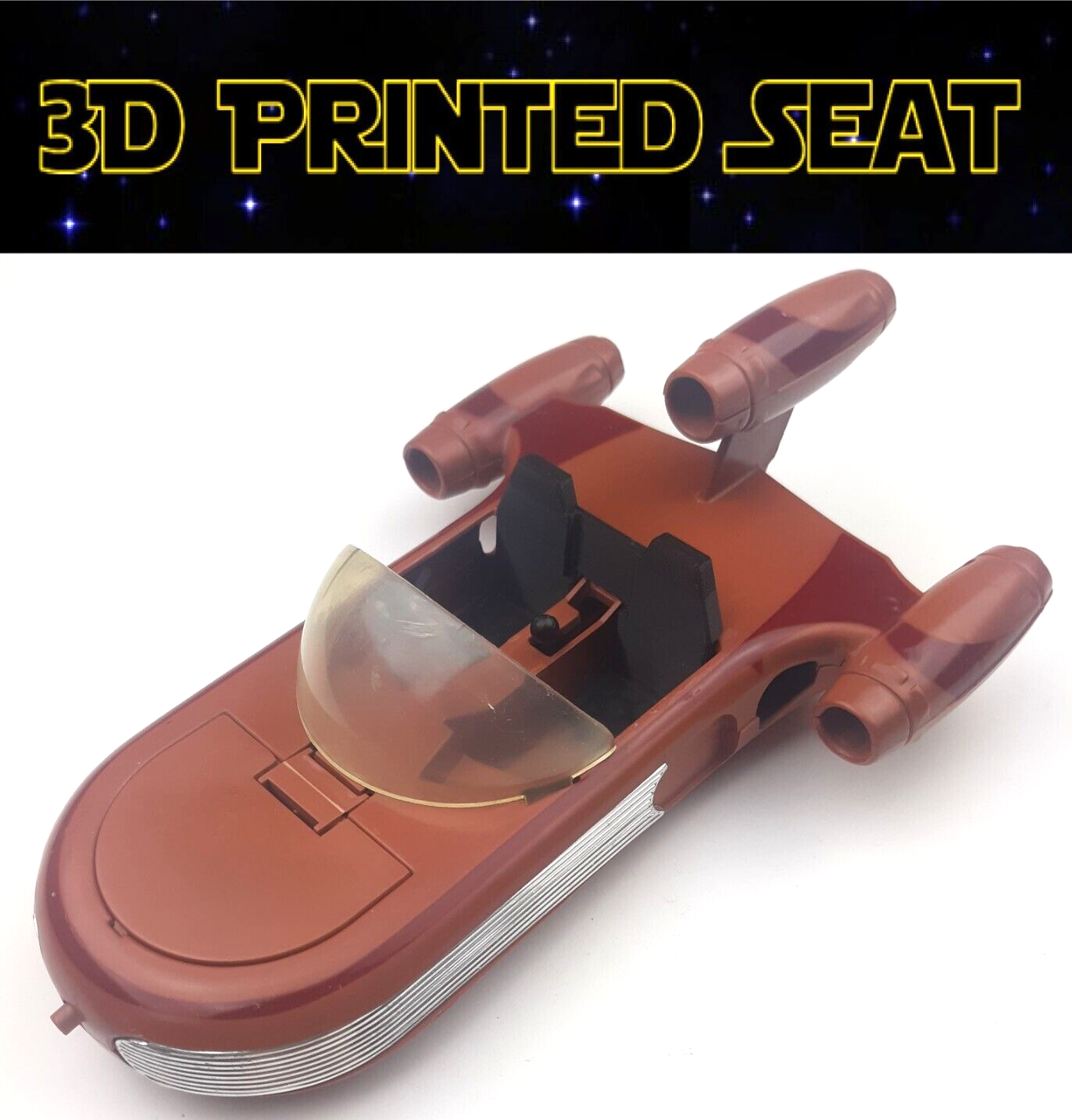 Vtg 1978 Kenner Star Wars Landspeeder Seat 3D Printed Replacement Part