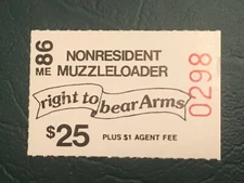 ICOLLECTZONE  US Maine 1986 Muzzleloader Non-Residenr  Stamp VF NH