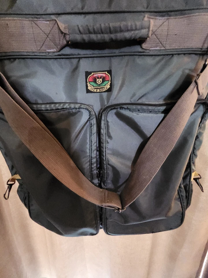  Bolso de Garmet Original Olympia Vintage Lona Verde Varios Bolsillos Foto 2 de 4