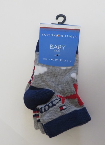 Tommy Hilfiger Kids Logo Low Socks 2 Pack Select One US: 3-5 EU: 19-22 UK: 4-6 - Picture 8 of 34