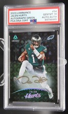 Jalen Hurts 2023 Luminance 1/3 Auto Green - PSA 10+Auth | Jersey# & Color Match