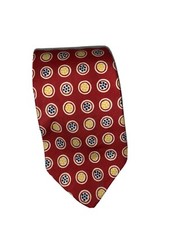Vintage Abercrombie & Fitch Neck Tie Made in USA Silk Red B30