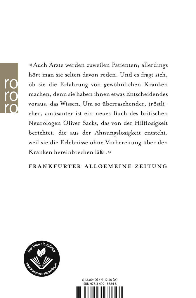 Thumbnail - Der Tag, An Dem Mein Bein Fortging | Oliver Sacks | 1991 | Deutsch