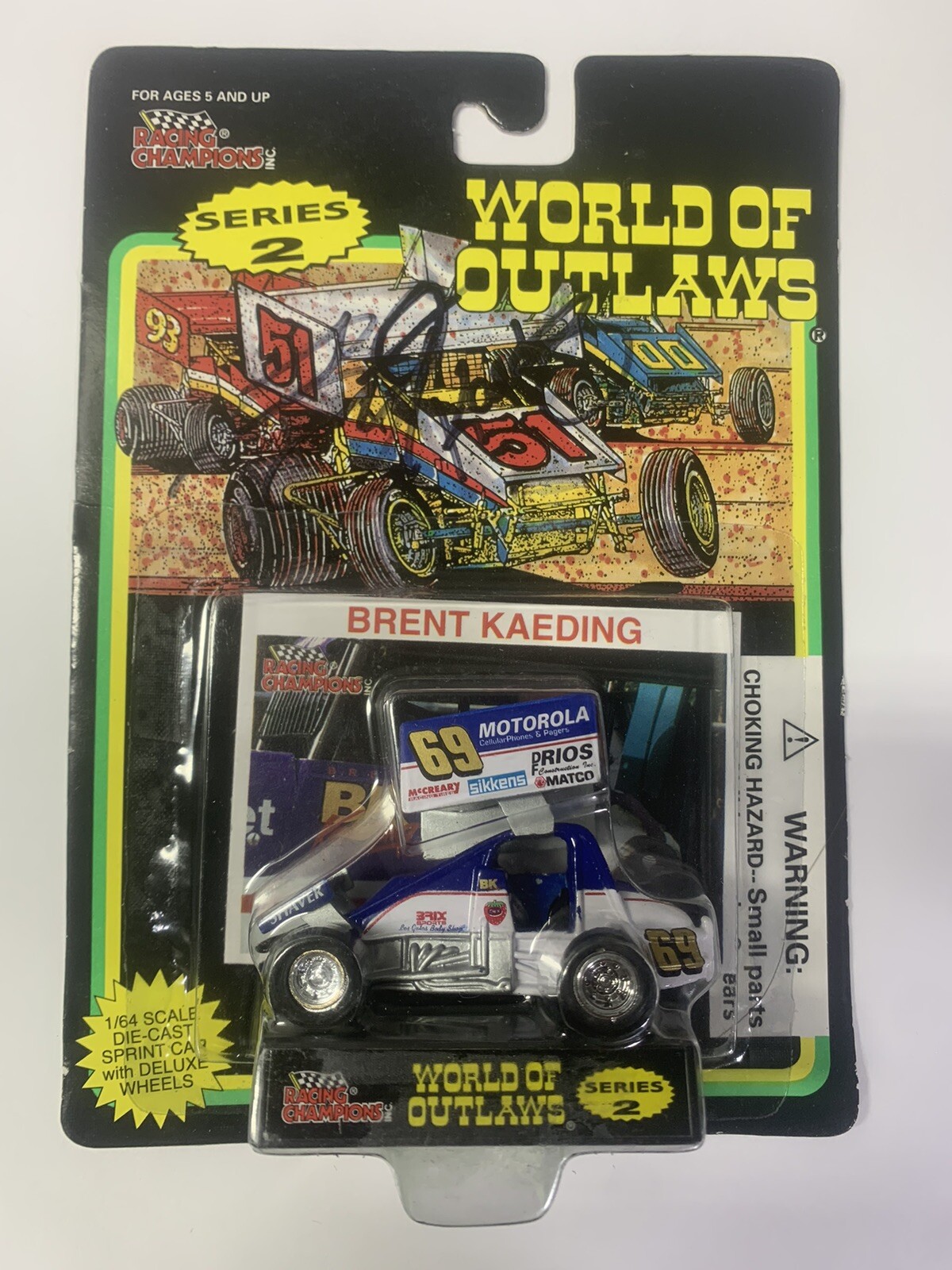 1995 Brent Kaeding #69 1/64 World of Outlaws Racing Champions Sprint ...