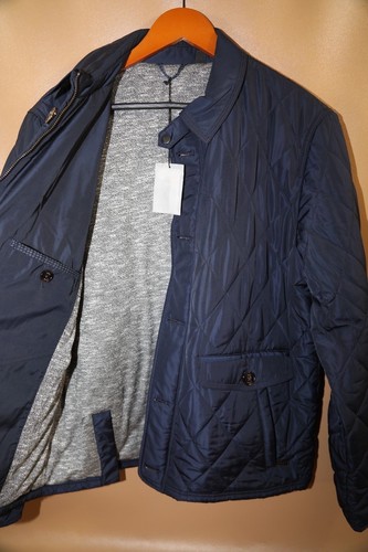 402 TED BAKER Blue Quilted Field Jacket 