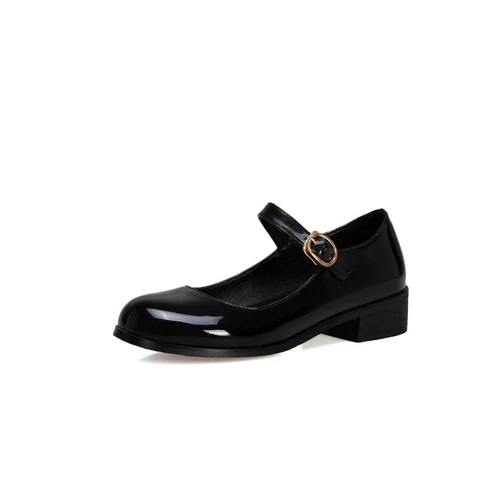 Womens Sweet Mary Jane Patent leather Dress Shoes Fashion Ankle Strap Shoes Size - Picture 14 of 29