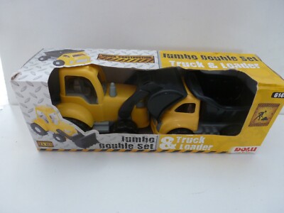 DOLU TOY FACTORY JUMBEO DOPPELSET LKW UND LADERFAHRZEUGE - NEU