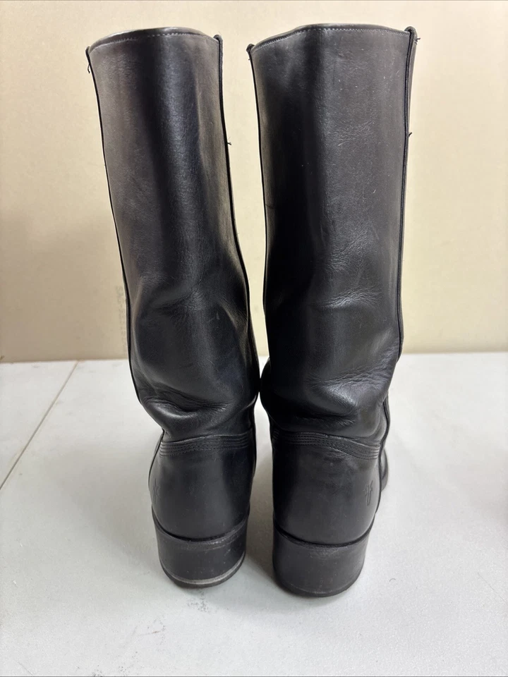 FRYE 靴子 Campus 14L 女式 8D 码黑色小牛高骑马拉美国 3576 — 第 4/4 张图片