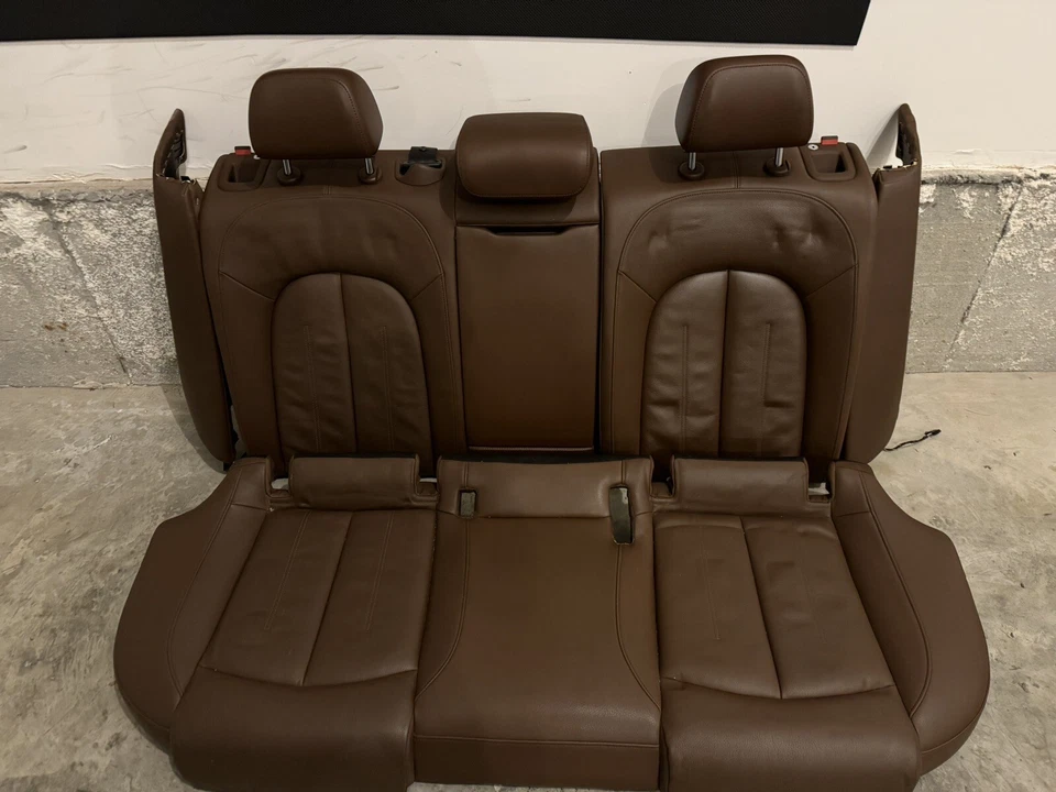 AUDI A6 C7 2012-2017 asientos delanteros/traseros de cuero marrón OEM* Foto 3 de 4