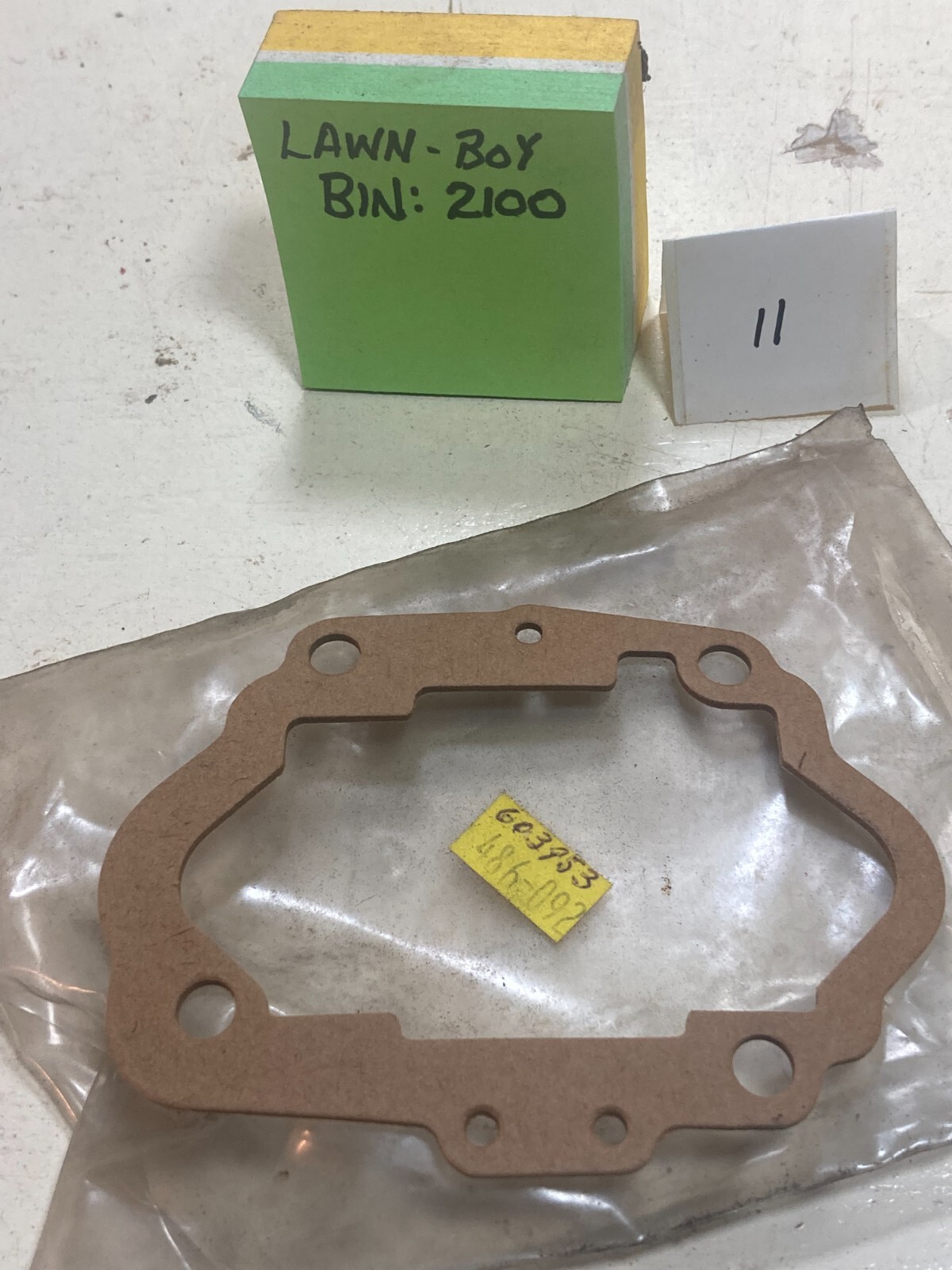 Lawn-Boy Reed Plate Gasket Replacement  Pt. #603953,486-092 Obsolete Part