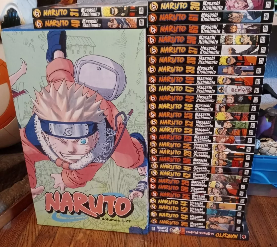 Naruto Box Set 1 Vol. 1-27 50 Manga English Masashi Kishimoto