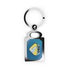 CB750 Four K0 Candy Blue Green Classic Honda Motorcycle Keyring , Made in USA