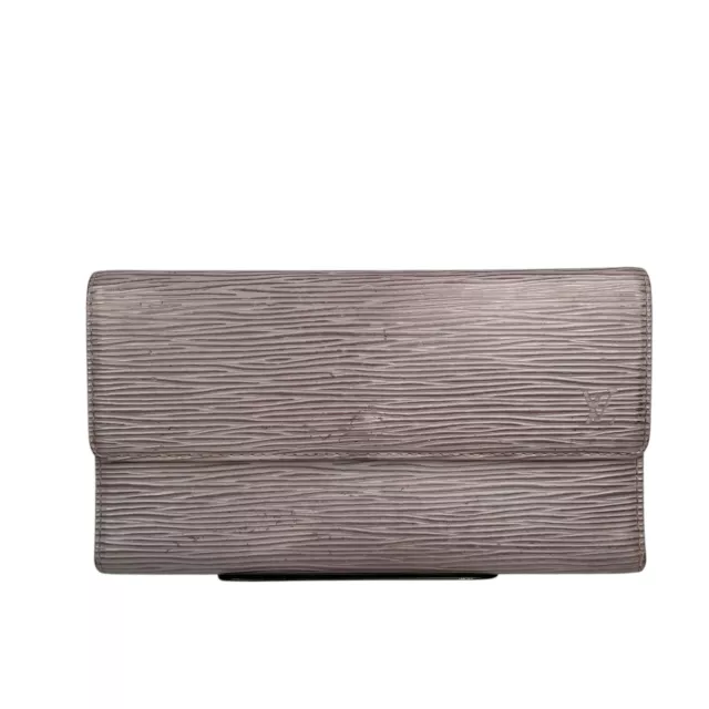 Louis Vuitton Epi Lilac Woodgrain Purple Tri-Fold International Sarah Wallet