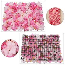 Floral Backdrop Wedding Party Decor 6pcs Artificial Flower Wall Panels 60*40cm