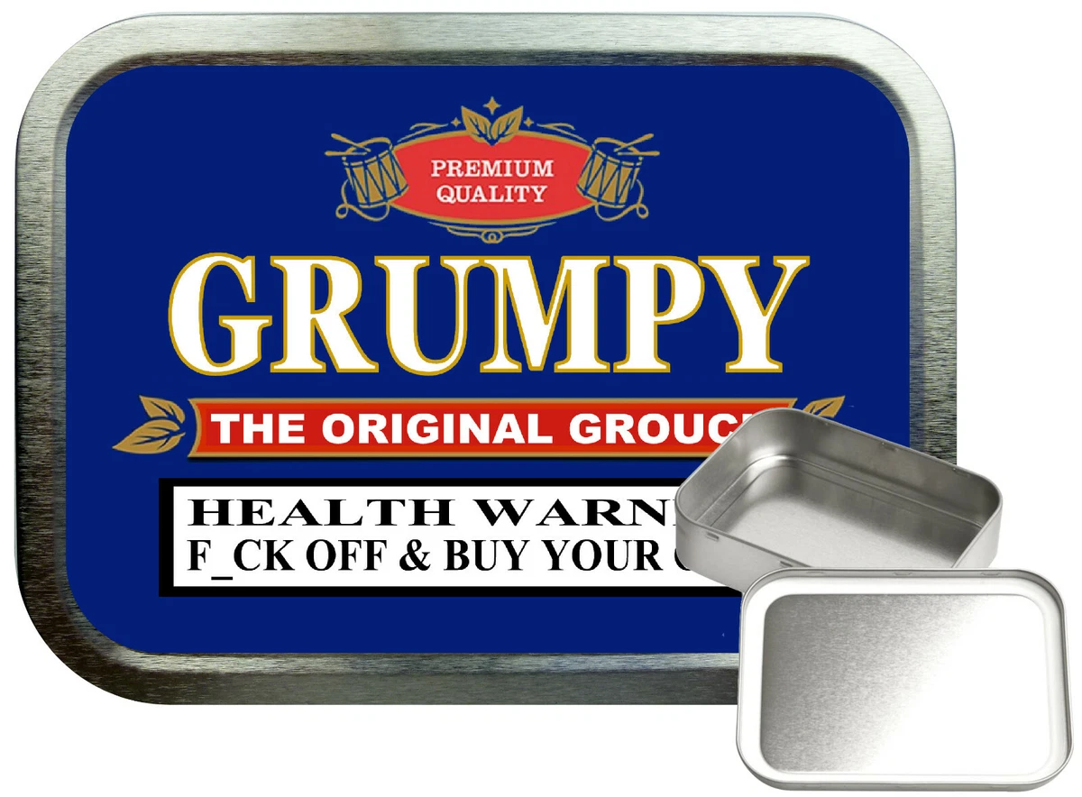 funny tobacco tins Novelty Filter Tips Silver Collectable Tobacco Tins for sale