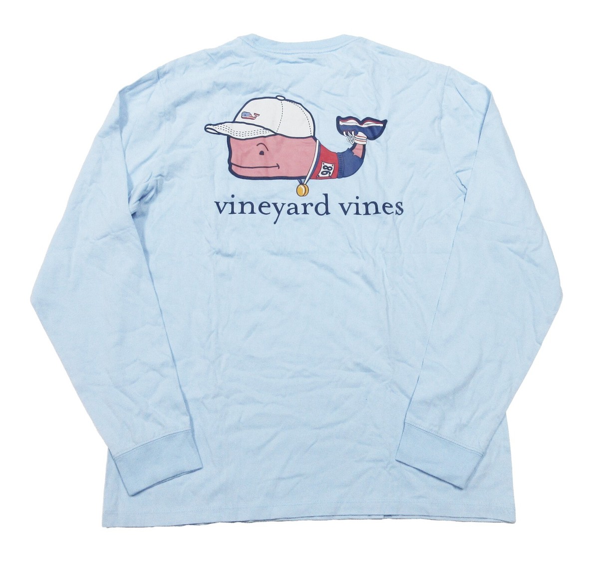 Vineyard Vines Men's Jake Blue Cross Country Whale Graphic Pocket T-Shirt