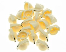 20x Cream Guitar AMP Amplifier Knobs Effect Pedal Knob Mini Chicken Head Knobs