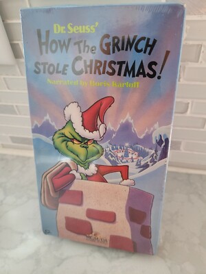 How the Grinch Stole Christmas (VHS, 1990) Factory Sealed You Grade!!