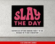 Motivational Gym Banner - Inspirational Fitness Wall Art for Home or Garage