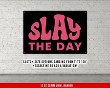 Motivational Gym Banner - Inspirational Fitness Wall Art for Home or Garage