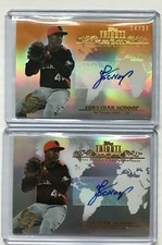 2013 Topps Tribute WBC /25  #WTA-JSC2 Jonathan Schoop Auto and Base Auto Lot