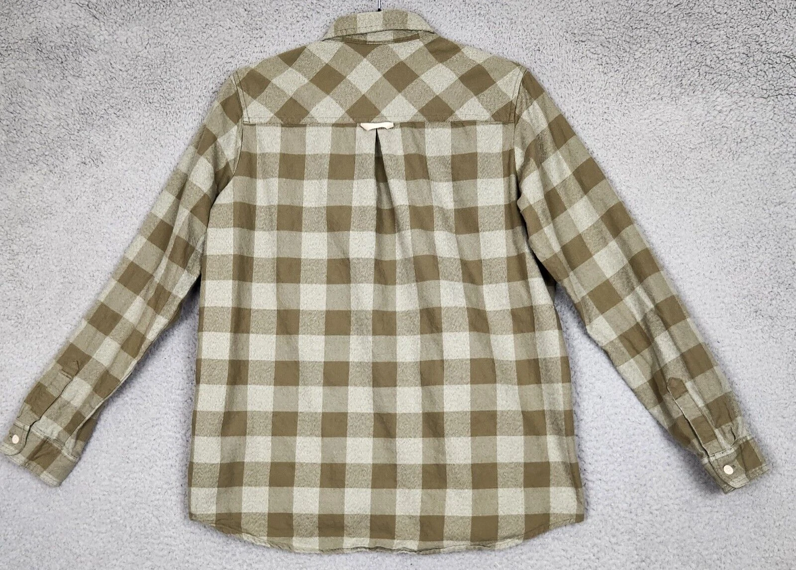 burton grace flannel organic cotton plaid pocket shirt