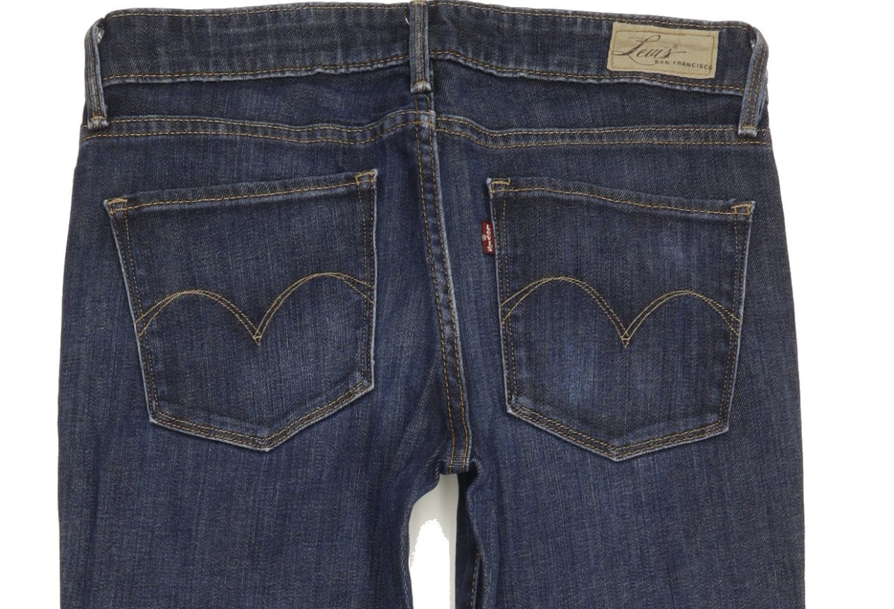 Levi's 603 Femme Bleu Skinny Slim Stretch Jeans W26 L31 (93474