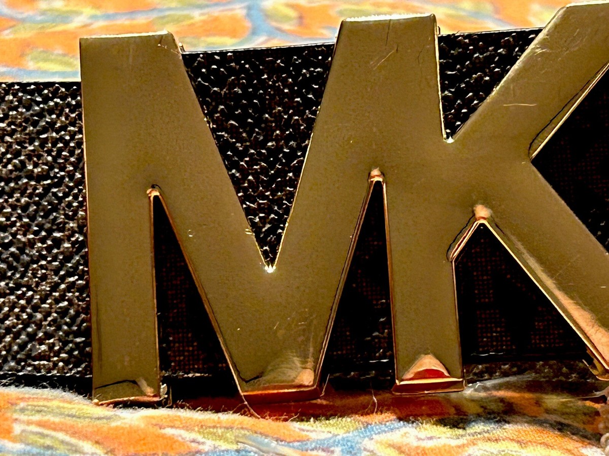 NWOT MK Michael Kors monogram belt size S Amazon.com: Michael Kors Mk Signature Monogram Logo  main image 3