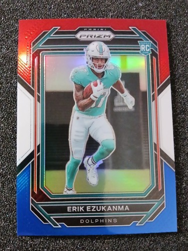 2022 Prizm Erik Ezukanma rot weiß blau Prizm #336 RC Miami Delfine