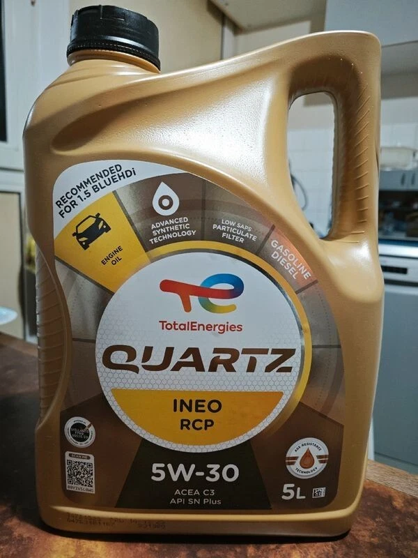 Huile Automobile TOTAL QUARTZ INEO RCP 5W30 / 5 Litres / ACEA C3 / API SN Plus - Photo 2/3
