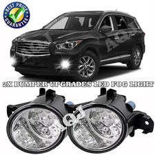 For Infiniti Jx35 2013 Clear Lens Pair Bumper Fog Lights Front Replacement Lamps