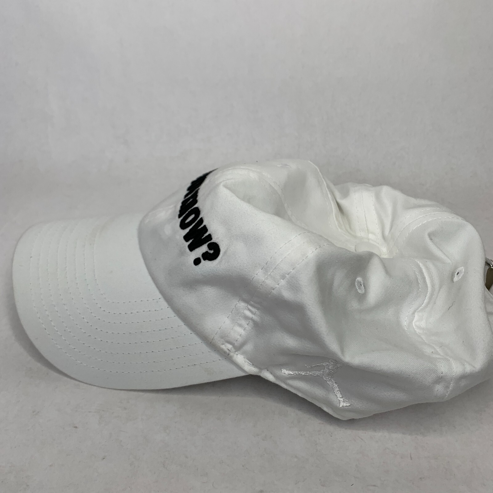 Jordan Mens Hat White Do You Know? Adjustable One Size Gem