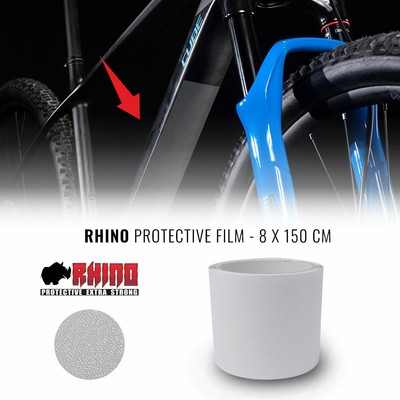 Rotolo Nastro Adesivo Rhino per Protezione Telaio MTB, Trasparente, 8 x 150 cm