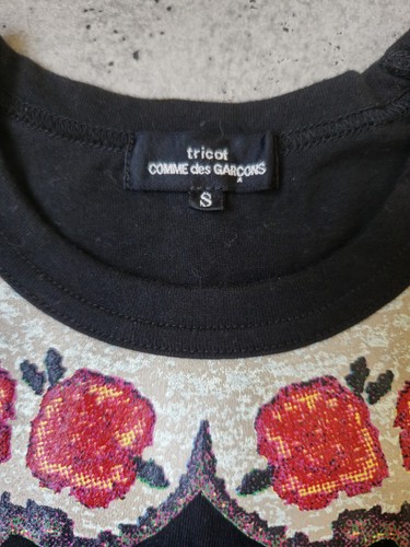 Trikot COMME des GARCONS T-Shirt Blumenmuster Print Größe S Made In Japan - Bild 3 von 24
