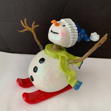 FITZ & FLOYD 2005 "CHRISTMAS JIGGLING" SERIES SNOWMAN ITEM NEW IN BOX x