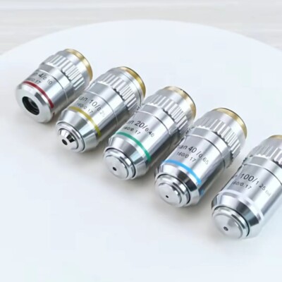 4X 10X 20X 40X 100X Plan Achromatic Objective Lens for Biological Microscope 195