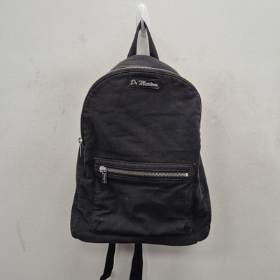 Dr Martens Airwair Large Backpack Rucksack Black Canvas Travel Summer  Flight Bag UK