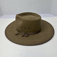 Akubra Cattleman Hat 55 Light brown Australia Pure Fur Felt
