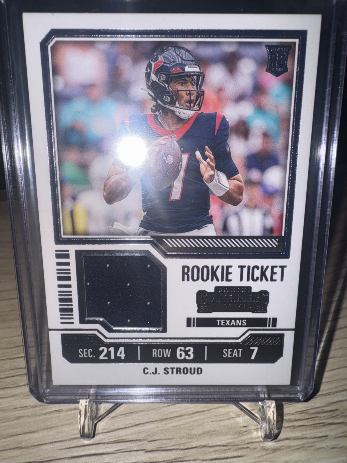 2023 Panini Contenders CJ Stroud #TS42 Rookie Ticket Patch Houston Texans