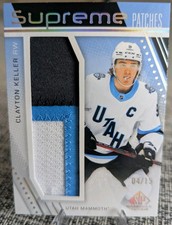 🔥CLAYTON KELLER 2025-26 SP Game Used Supreme Patches /15 Game Used Patch Utah