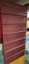 Savannah Roman Shade Curtains, Size - (31in x 64in) Color-(Merlot) NEW  IN BOX