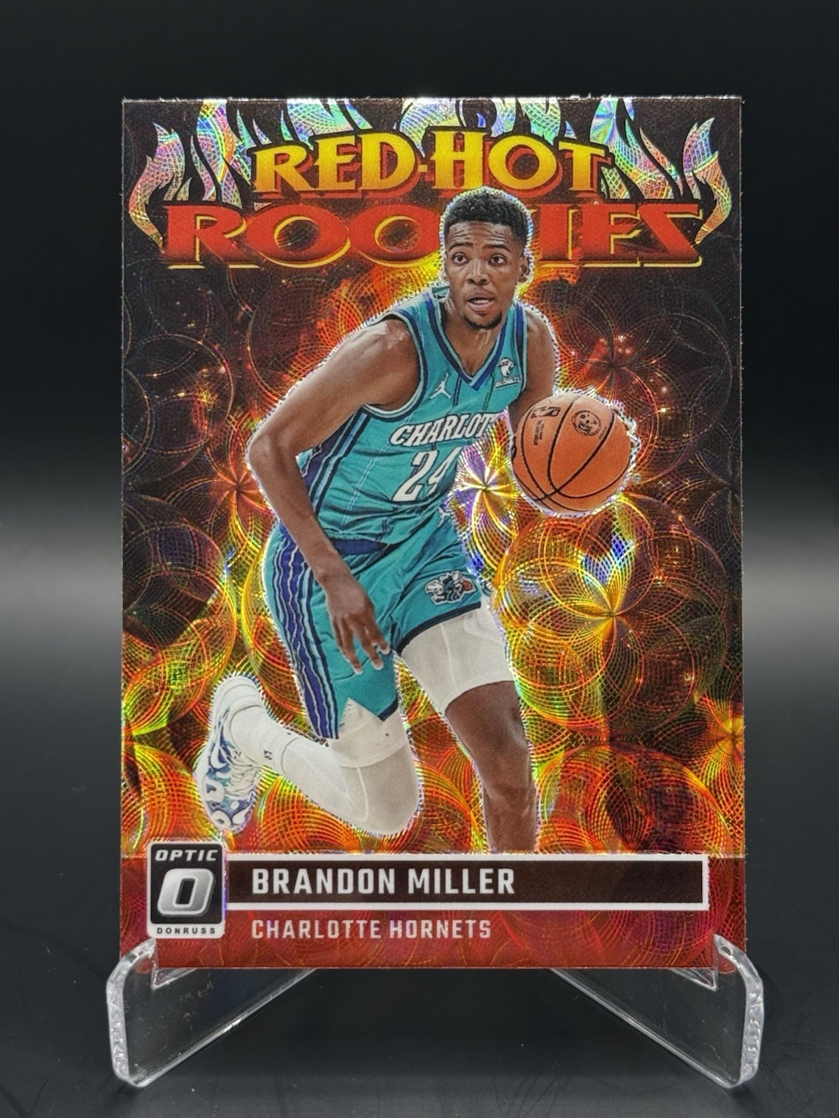 2023-24 Panini Donruss Optic - Red Hot Rookies Brandon Miller #3...