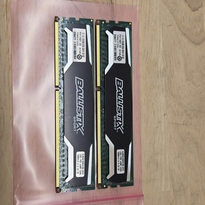 CRUCIAL BALLISTIX SPORT BLS8G3D1609DS1S00.16FER 2x8GB 16GB RAM KIT DDR3 1600MHZ