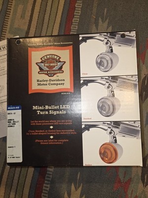 NEW HARLEY MINI BULLET TURN SAMBER SOFTAIL DYNA SPORTSTER 69474-07 International