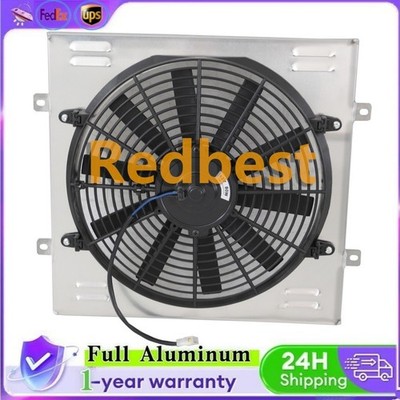 Alu Shroud&14''Fan For 1960-66 Ford Radiator Mustang Falcon Mercury Comet V8 #259
