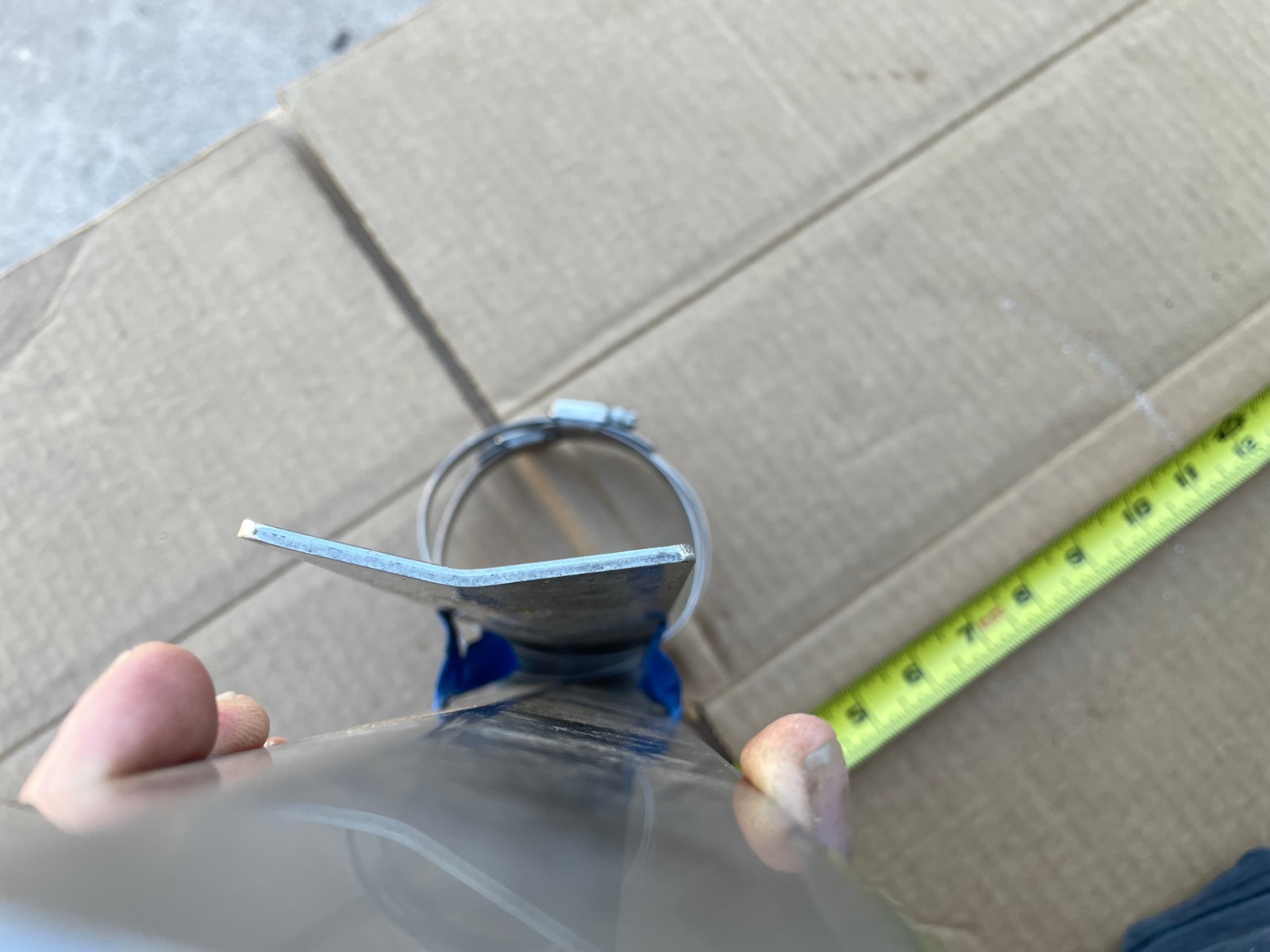 home made bail out pony bottle tank bracket works great scuba dive