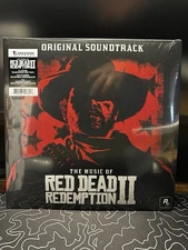 The Music of Red Dead Redemption 2 Soundtrack - Trans Red - Vinyl 2x LP In Hand