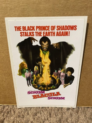 Scream Blacula Scream Vinyl Aufkleber Horror 3" x 4" Gore Retro Monster 1980 1970 - Bild 1 von 1