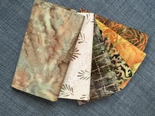 Batik Fat Quarters - Nature 6 FQs