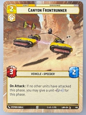 Star Wars Unlimited - x3 Canyon Frontrunner Hyperspace 492